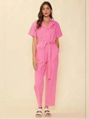 Skies Are Blue Pink Jumpsuit